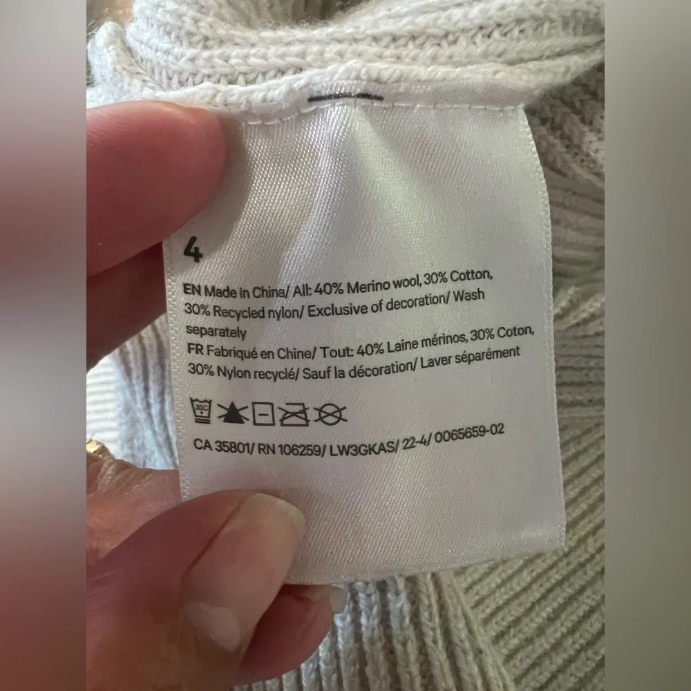 Lululemon Merino Wool-Blend Ribbed Crewneck Sweater Winter Cozy Oversized Soft